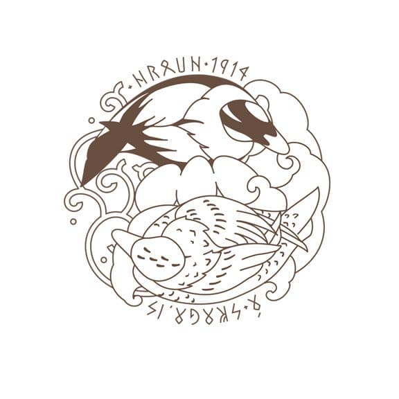 Hraun á Skaga - æðardúnsængur Logo